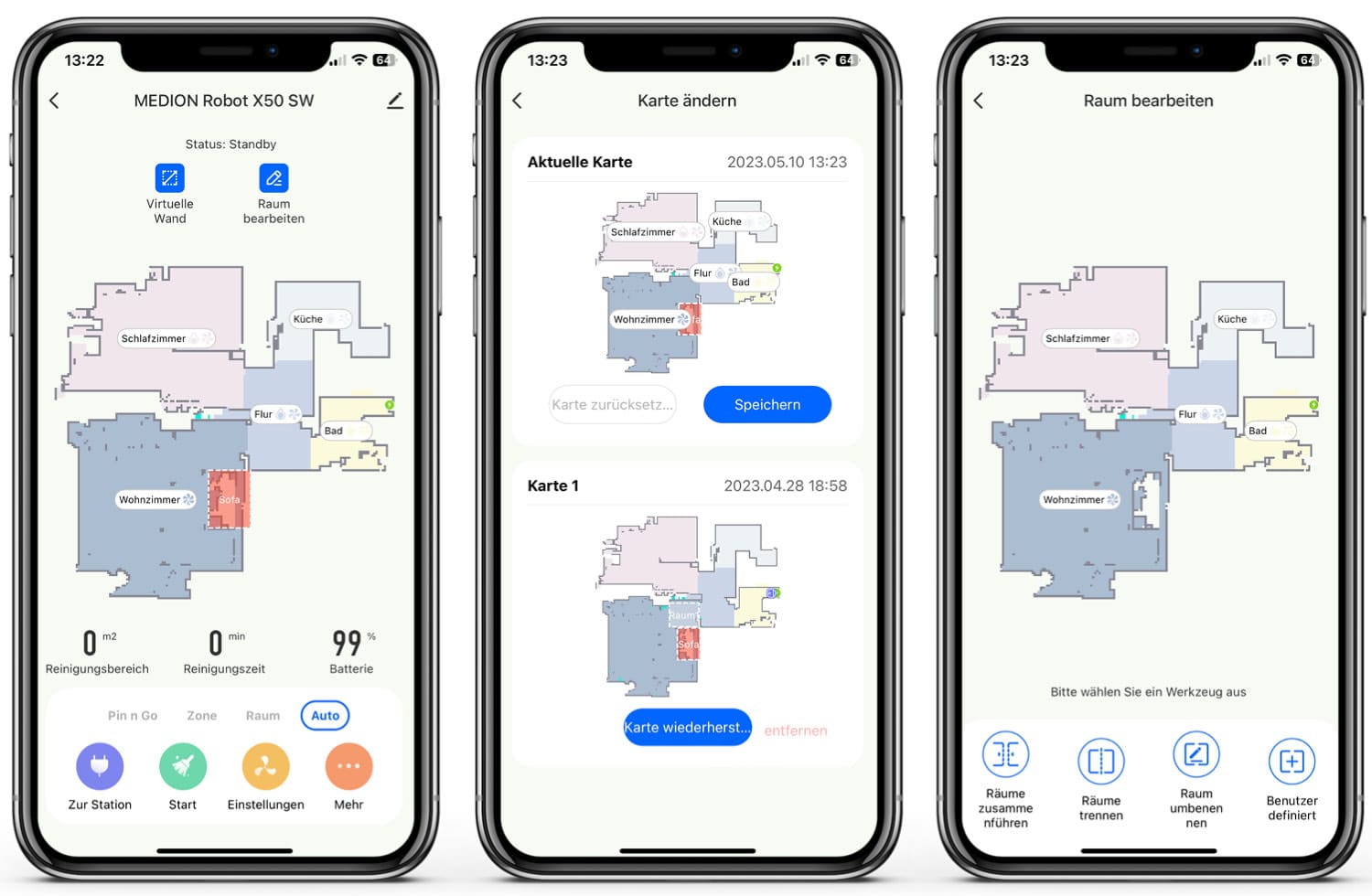 MEDION X50 SW - App - Karte