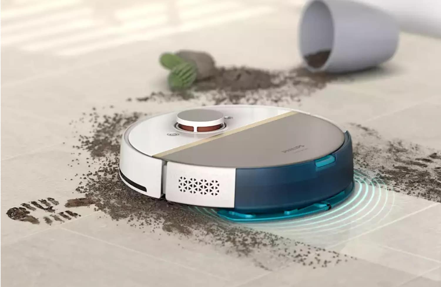 Philips HomeRun 7000 Series Aqua - Vibrierende Wischfunktion