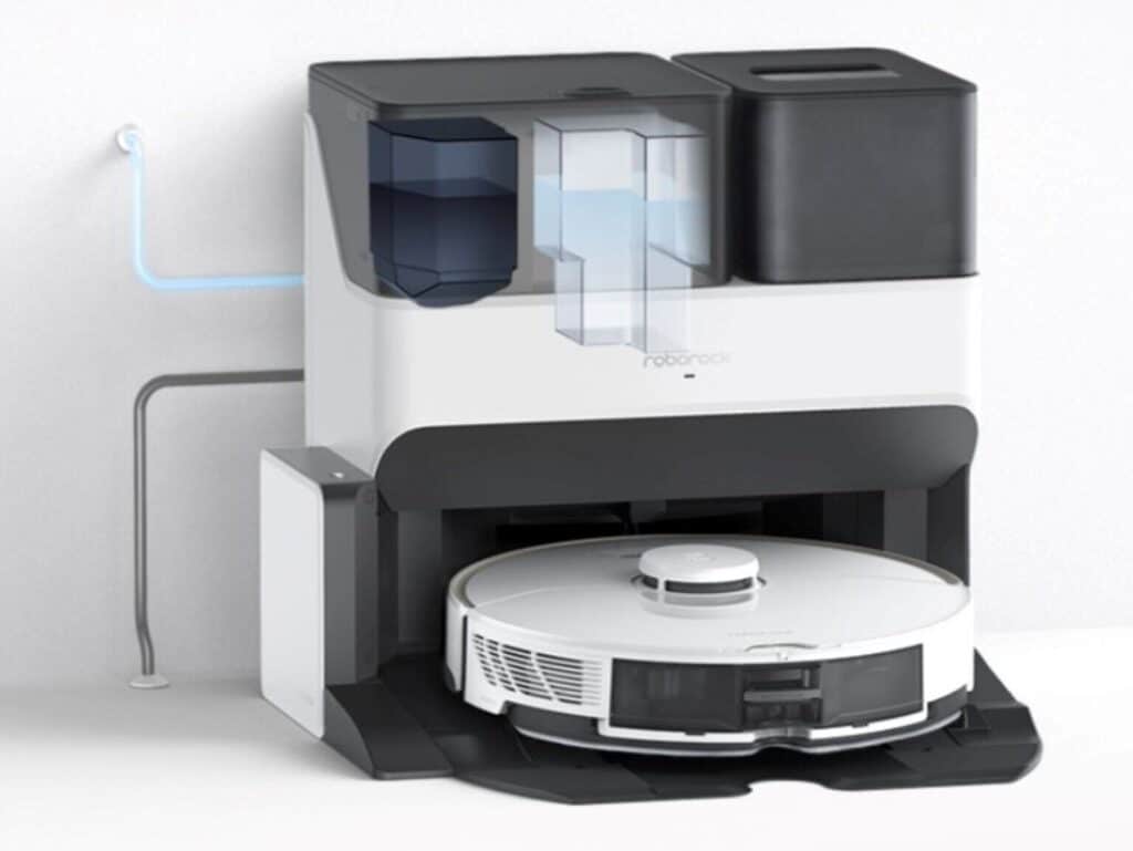Roborock S7 Ultra Station mit Festwasseranschluss und Trockungsmodul
