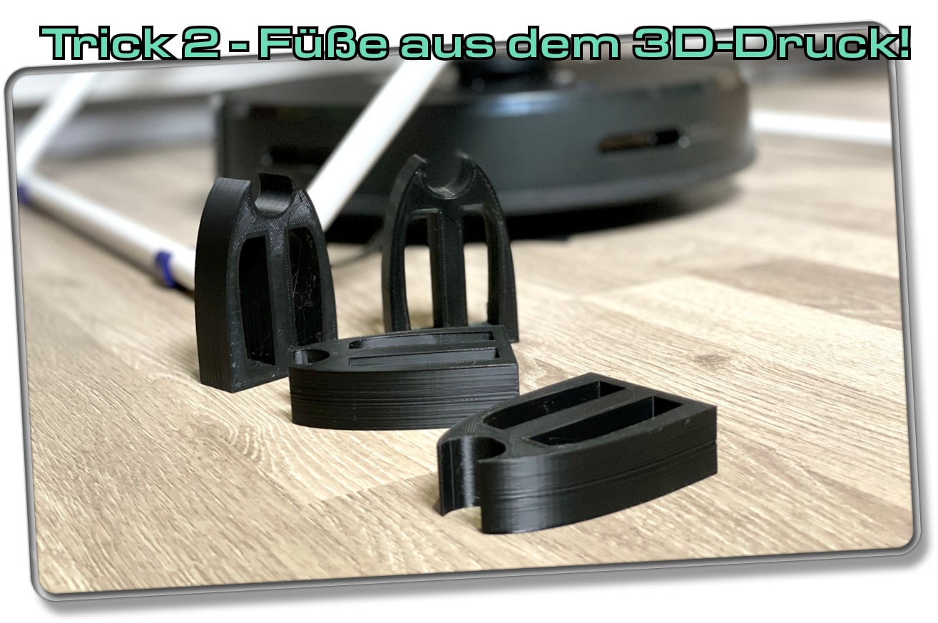 Saugroboter - Erhöhung aus dem 3D-Druck