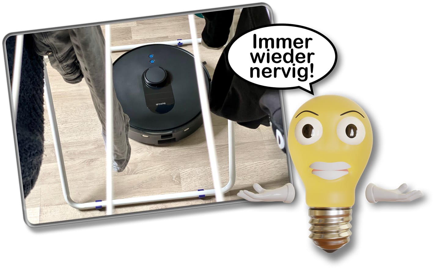 Wäscheständer Saugroboter