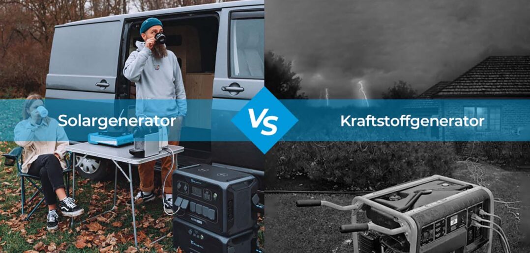 Solargeneratoren vs. Brennstoffgeneratoren