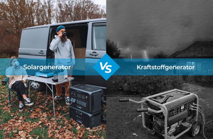 Solargeneratoren vs. Brennstoffgeneratoren