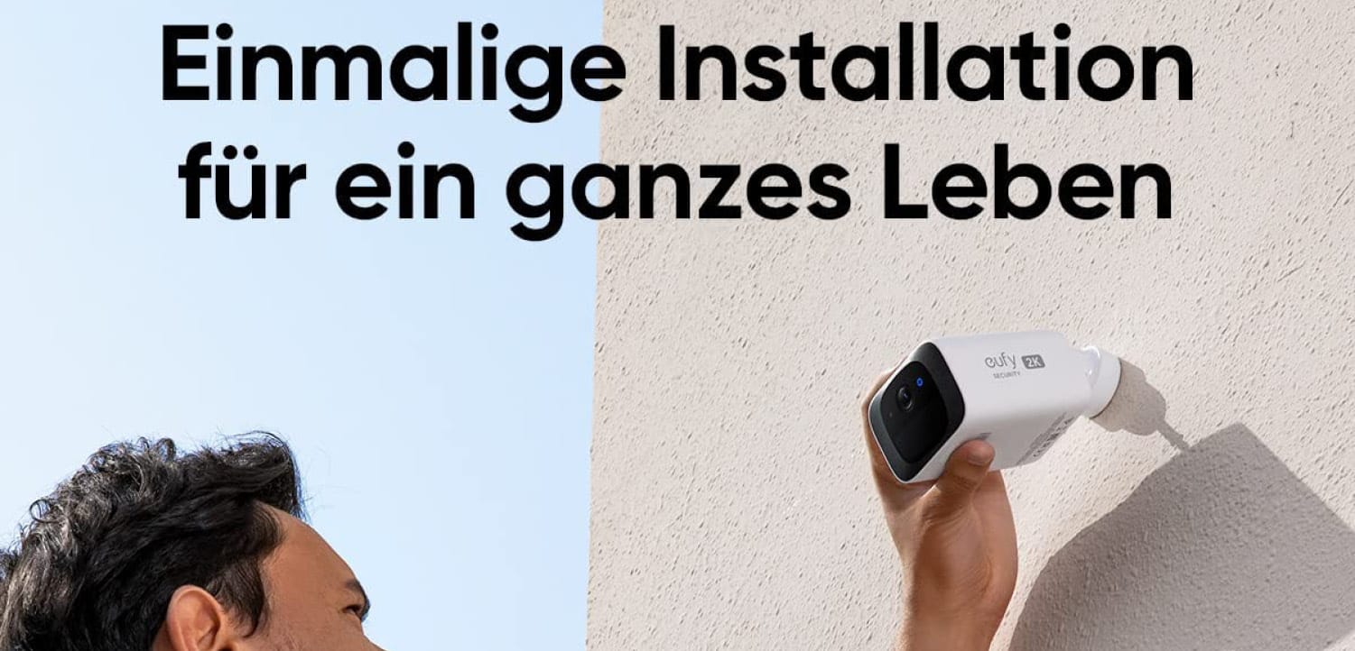 Die eufy S220 SoloCam muss nur einmal installiert werden.
