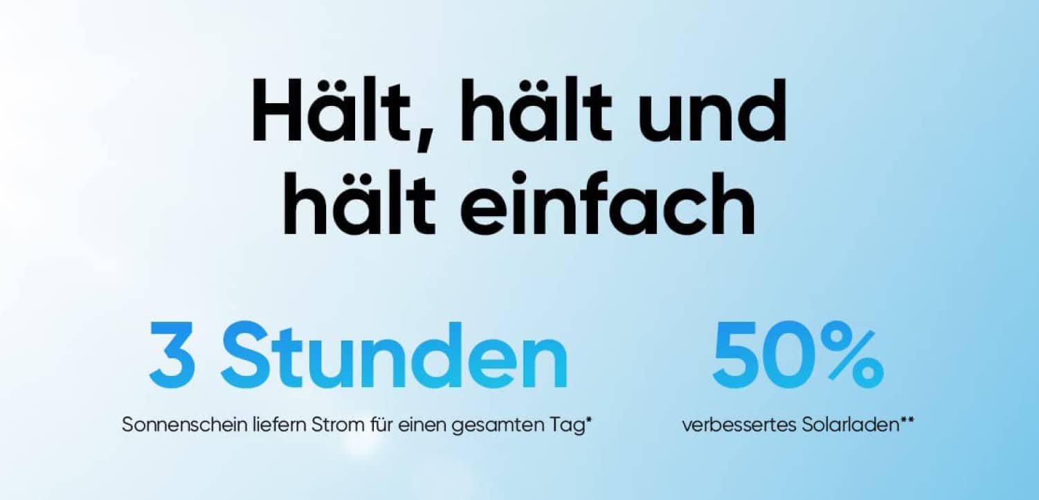 Die eufy S220 SoloCam funktioniert autark mit lediglich 3 Stunden Sonnenschein dank integrierter Solarpaneele.