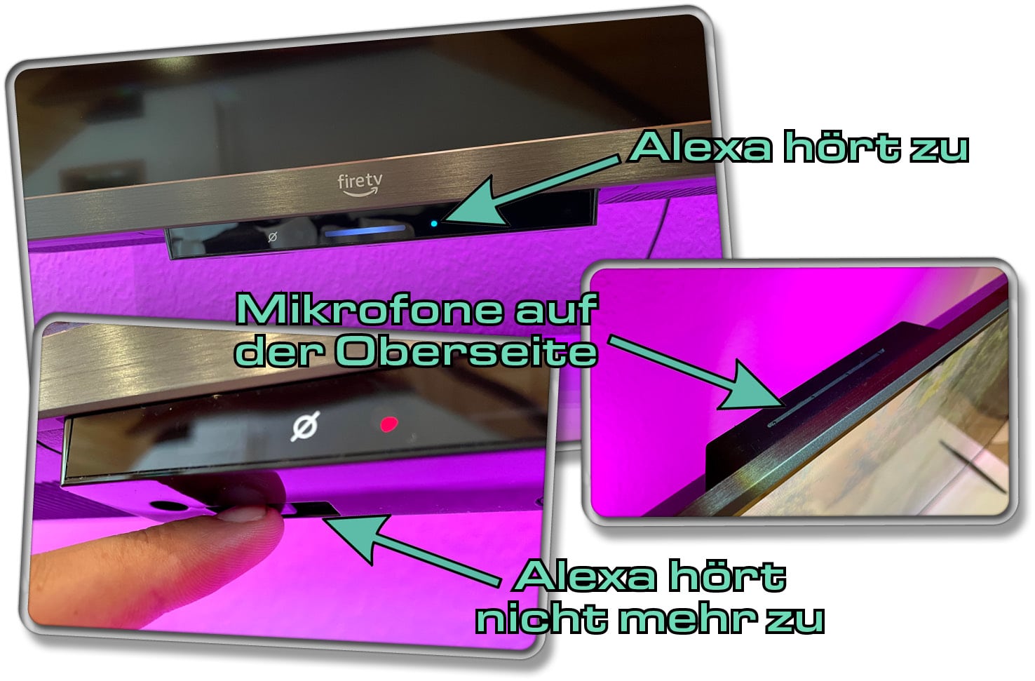 Amazon Fire TV Omni QLED 65-Zoll - Alexa ist voll integriert, hört auch ohne Fernbedienung zu und kann komplett abgeschaltet werden