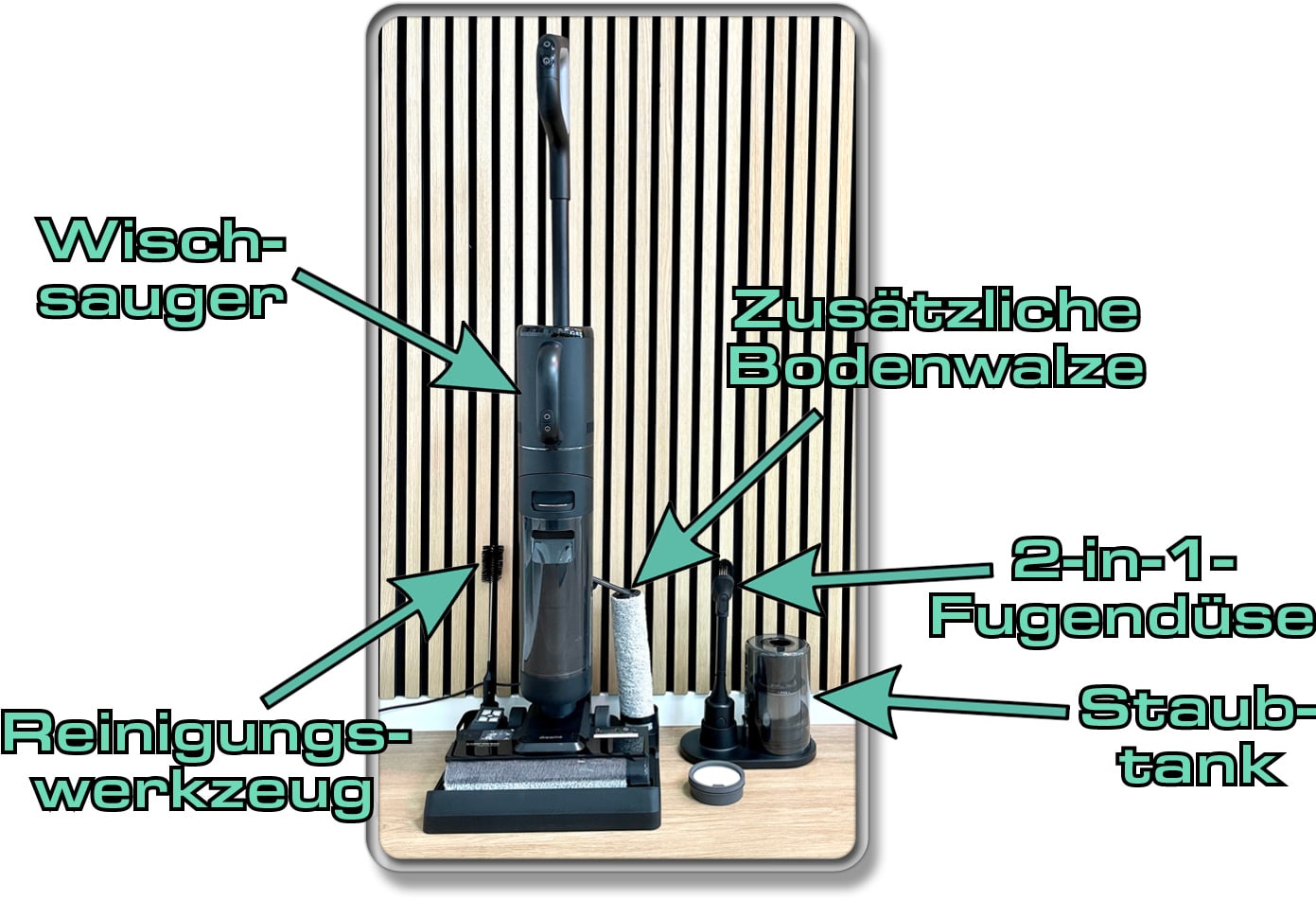 Das alles findest du im Lieferumfang des Dreame M12