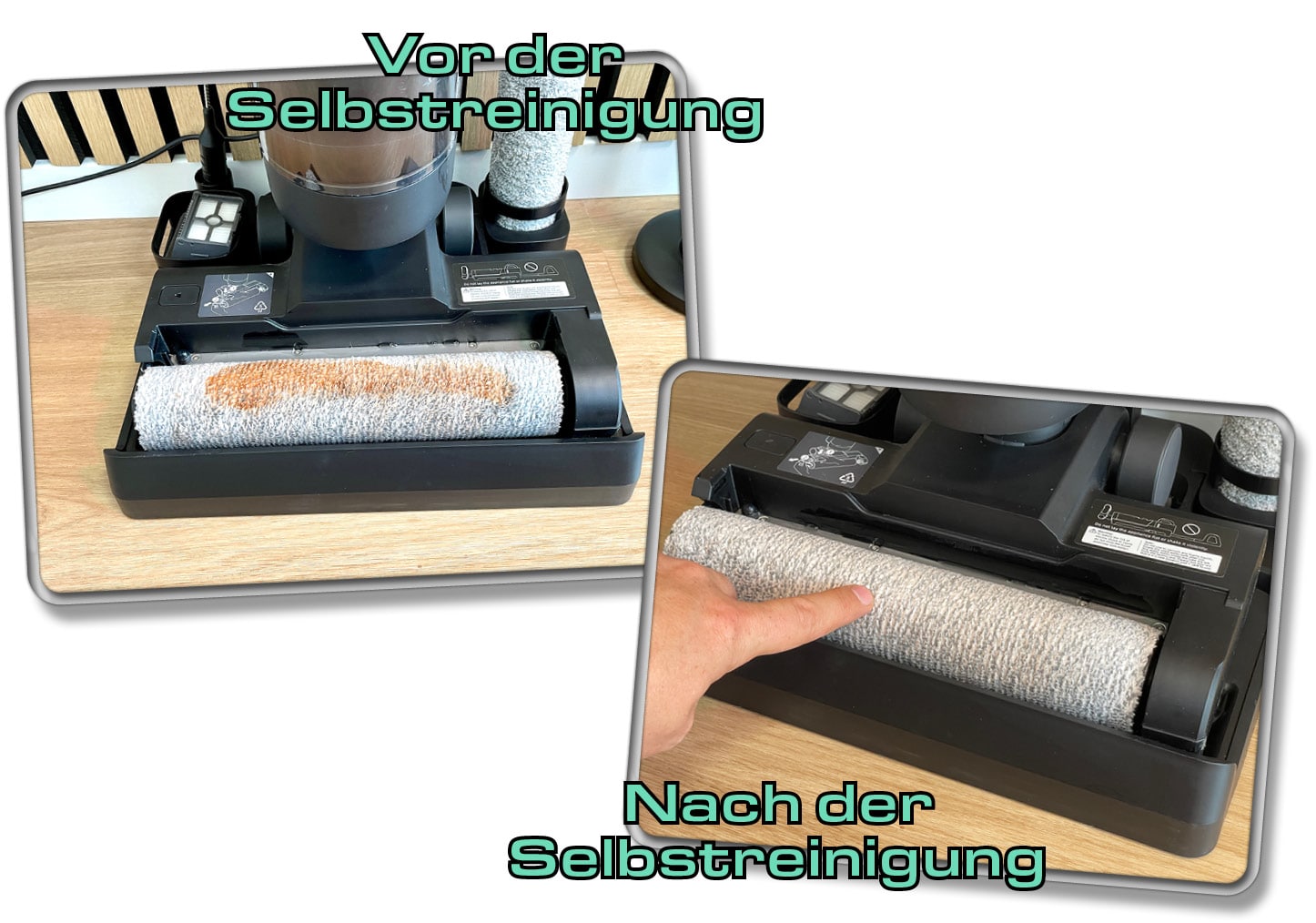 In unserem Test hat sich gezeigt, dass die Selbstreinigungsfunktion der Station hervorragend funktioniert