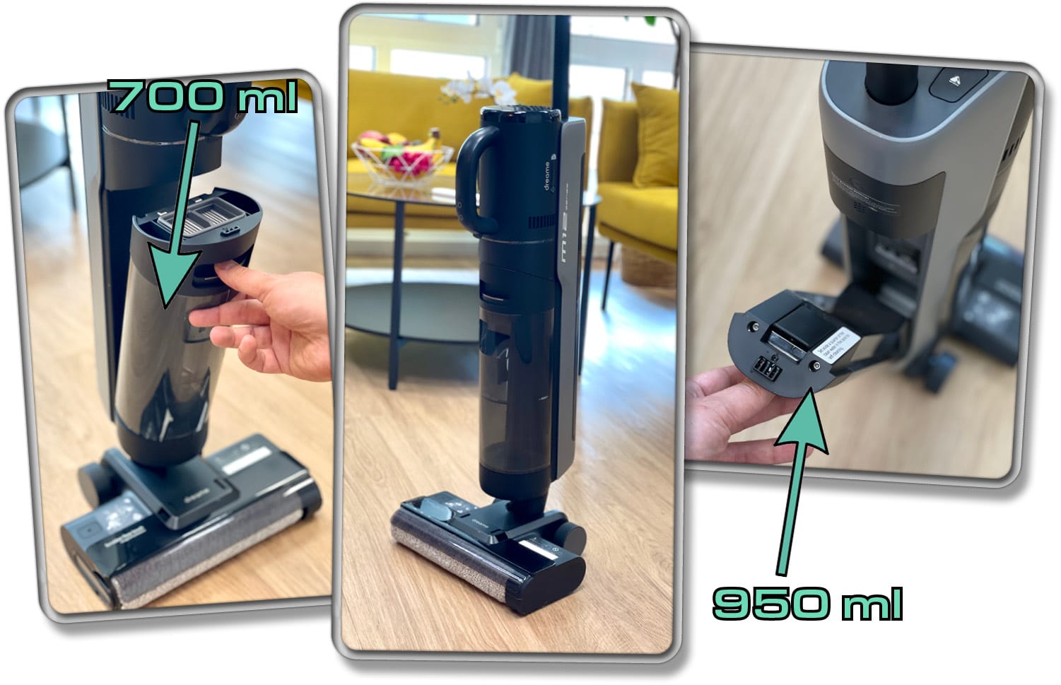 Der Dreame M12 kommt in einem schicken Design mit großen Wassertanks daher