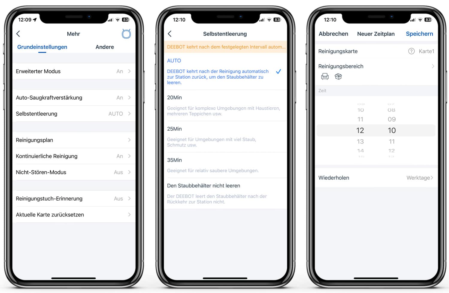 ECOVACS Deebot N10 Plus - App - Die Grundeinstellungen
