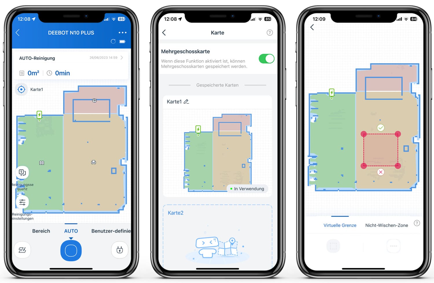 ECOVACS Deebot N10 Plus - App - Die Kartenerstellung