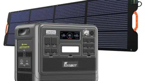 FOSSiBOT F2400 Portable Power Station mit FOSSiBOT SP200 200W Solar Panel