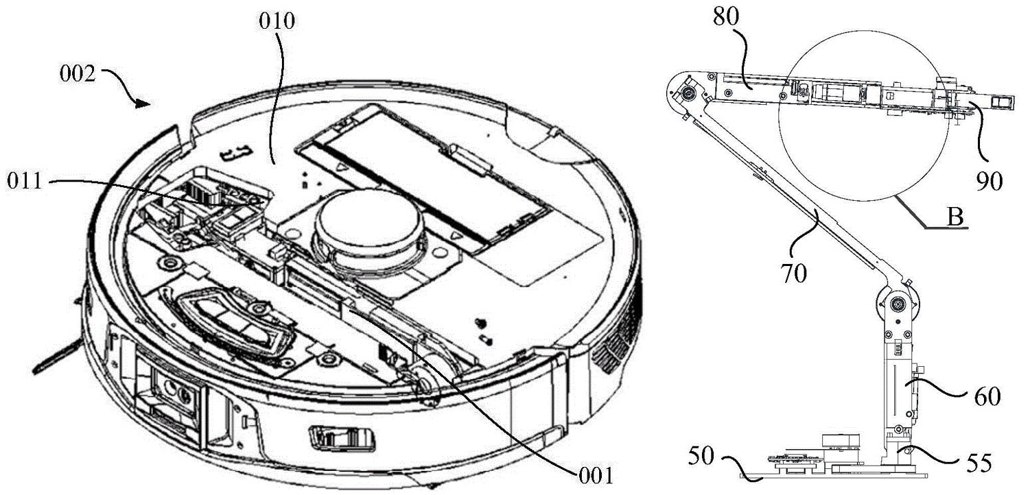 Roborock Arm - Der Arm lässt sich einfahren