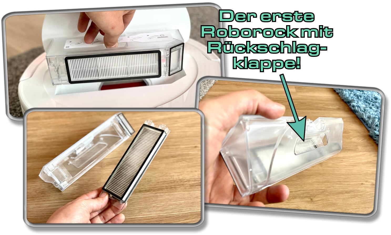 Roborock Q Revo - Der erste Roborock, der am Staubbehälter eine Rückschlagklappe besitzt