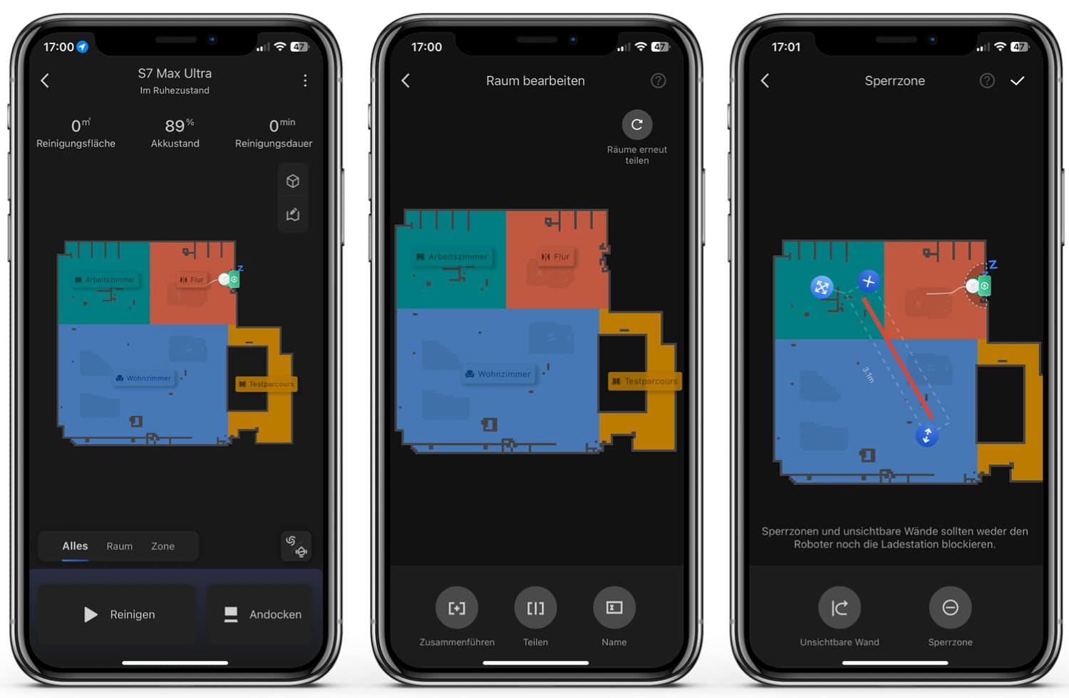 Roborock S7 Max Ultra - App - Die Karte und dessen Funktionen