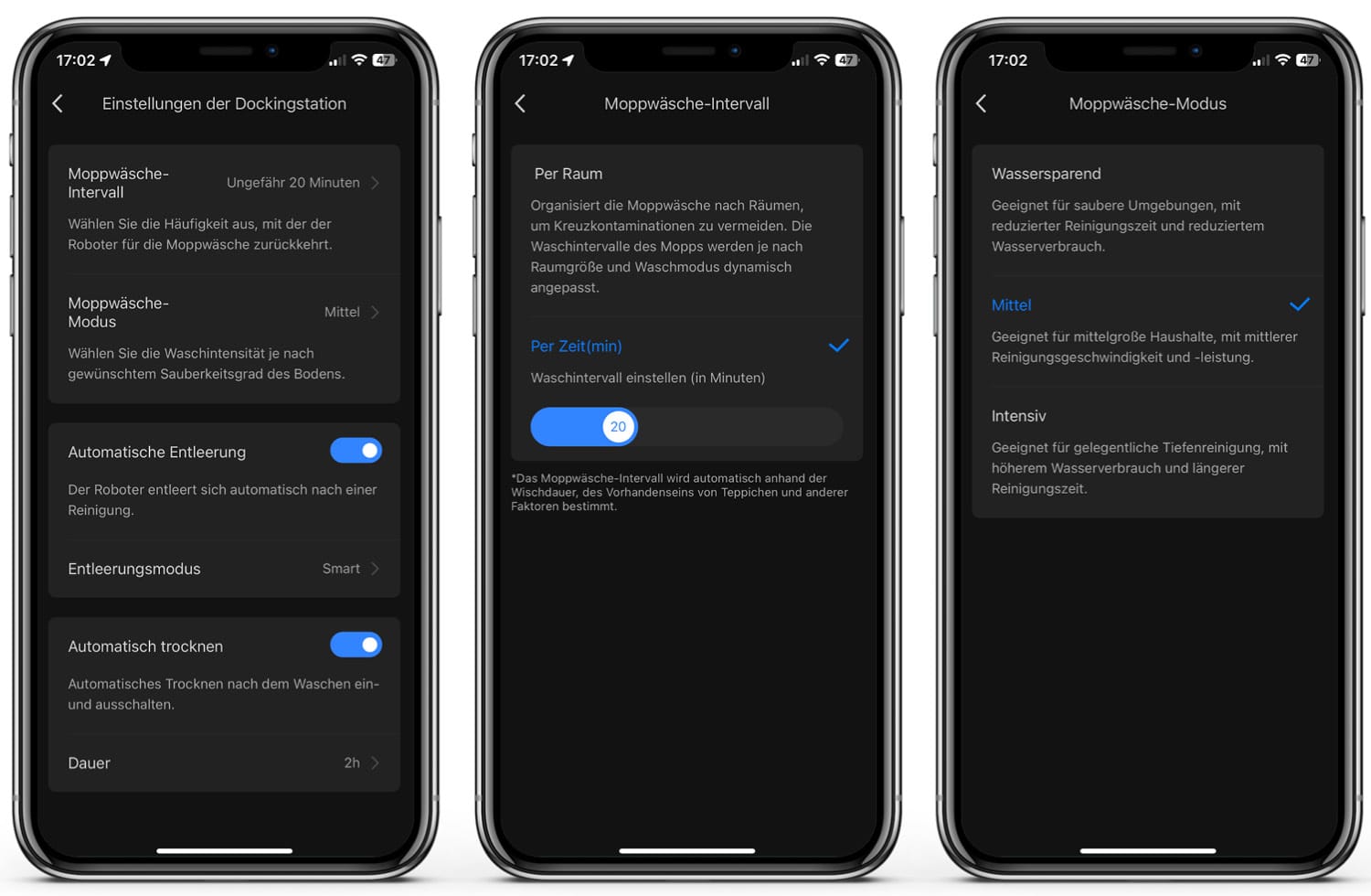 Roborock S7 Max Ultra - App - Einstellungen der Station