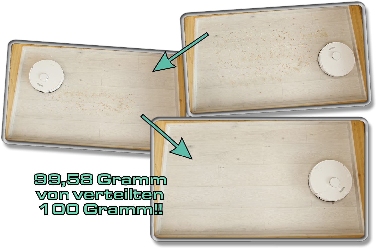 Der Roborock S7 Max Ultra hat im Test auf Hartboden richtig abgeliefert!