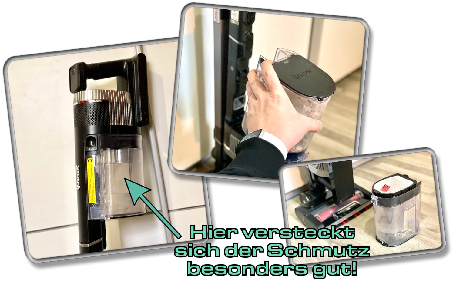 Auch im Korpus befindet sich Dreck