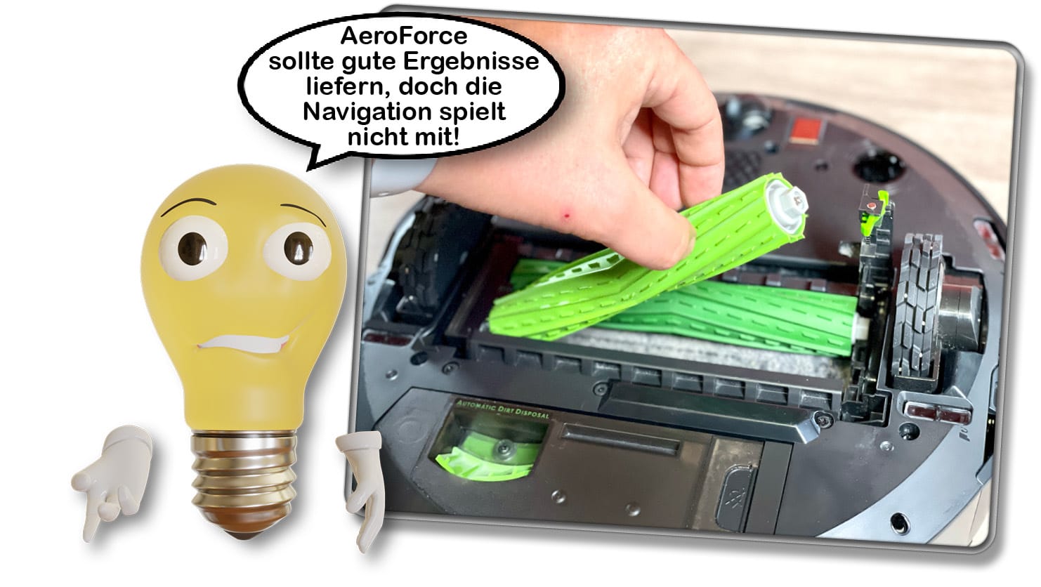 Die Art der Navigation spielt dem iRobot Roomba Combo j7+ nicht gerade in die Karten. 