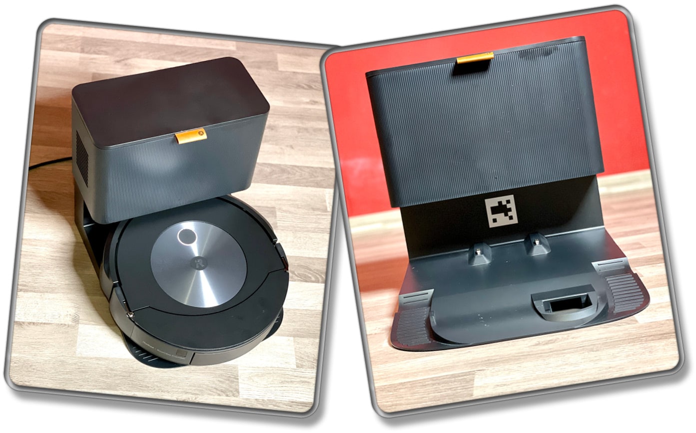 Das ist die Absaugstation, die dem Lieferumfang des iRobot Roomba Combo j7+ beiliegt