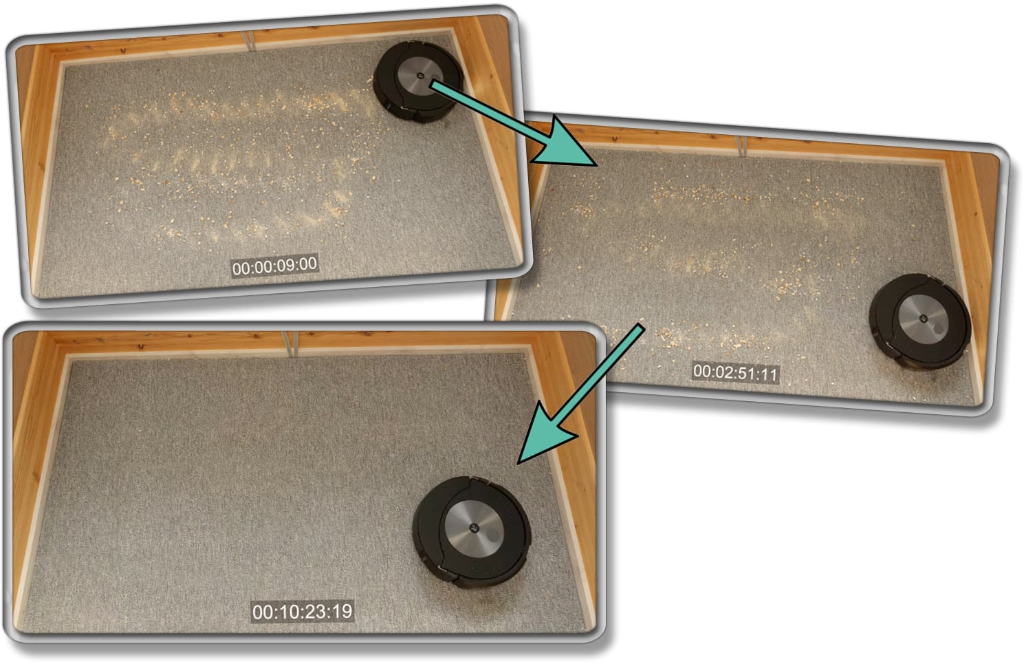 iRobot Roomba Combo j7+ - Die Gemessene Saugleistung auf Teppichboden