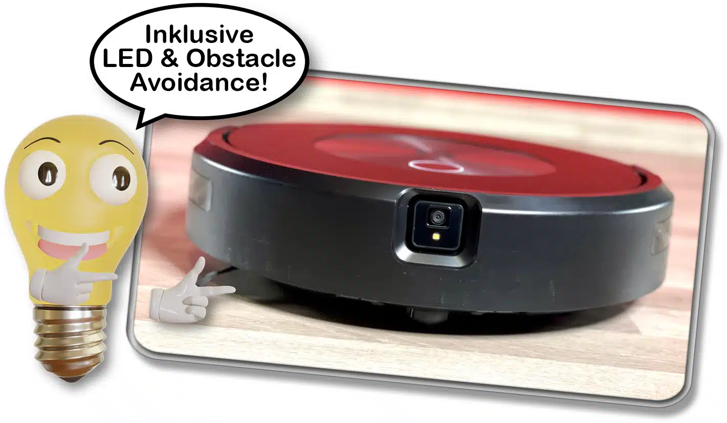 Auf der Front des iRobot Roomba Combo j7+ befindet sich die Obstacle Avoidance