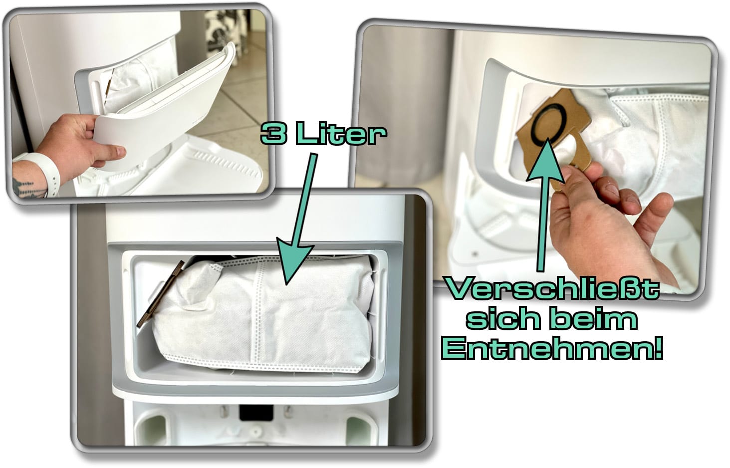 Nach jeder Reinigung entleert die Reinigungsstation des Dreame L10 Ultra zuverlässig den Staubbehälter des Saugroboters