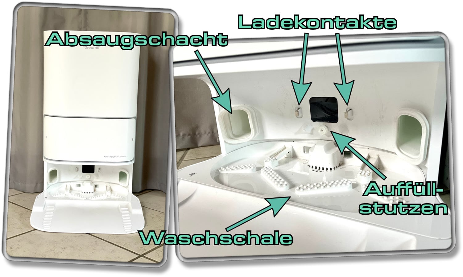 Das ist die Multifunktions-Reinigungsstation des Dreame L10 Ultra