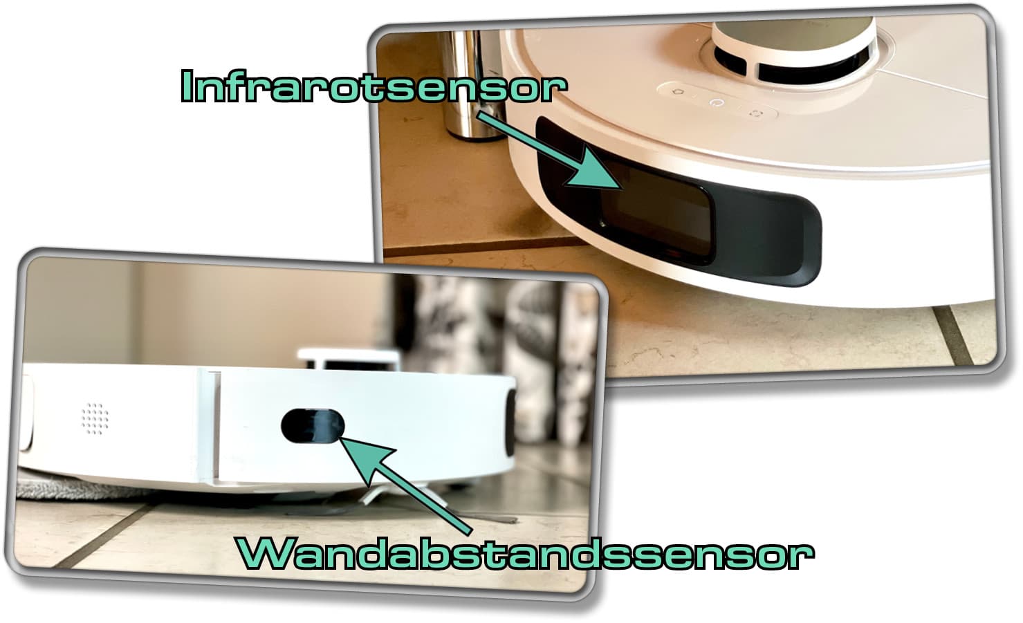 Der Dreame L10 Ultra besitzt keine Obstacle Avoidance, dafür jedoch einen Wandabstandssensor