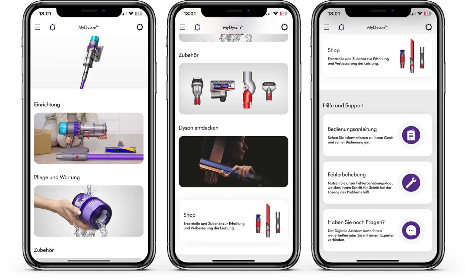 Dyson Gen5detect Absolute - App - Keine Einstellungen, dafür praktische Informationen