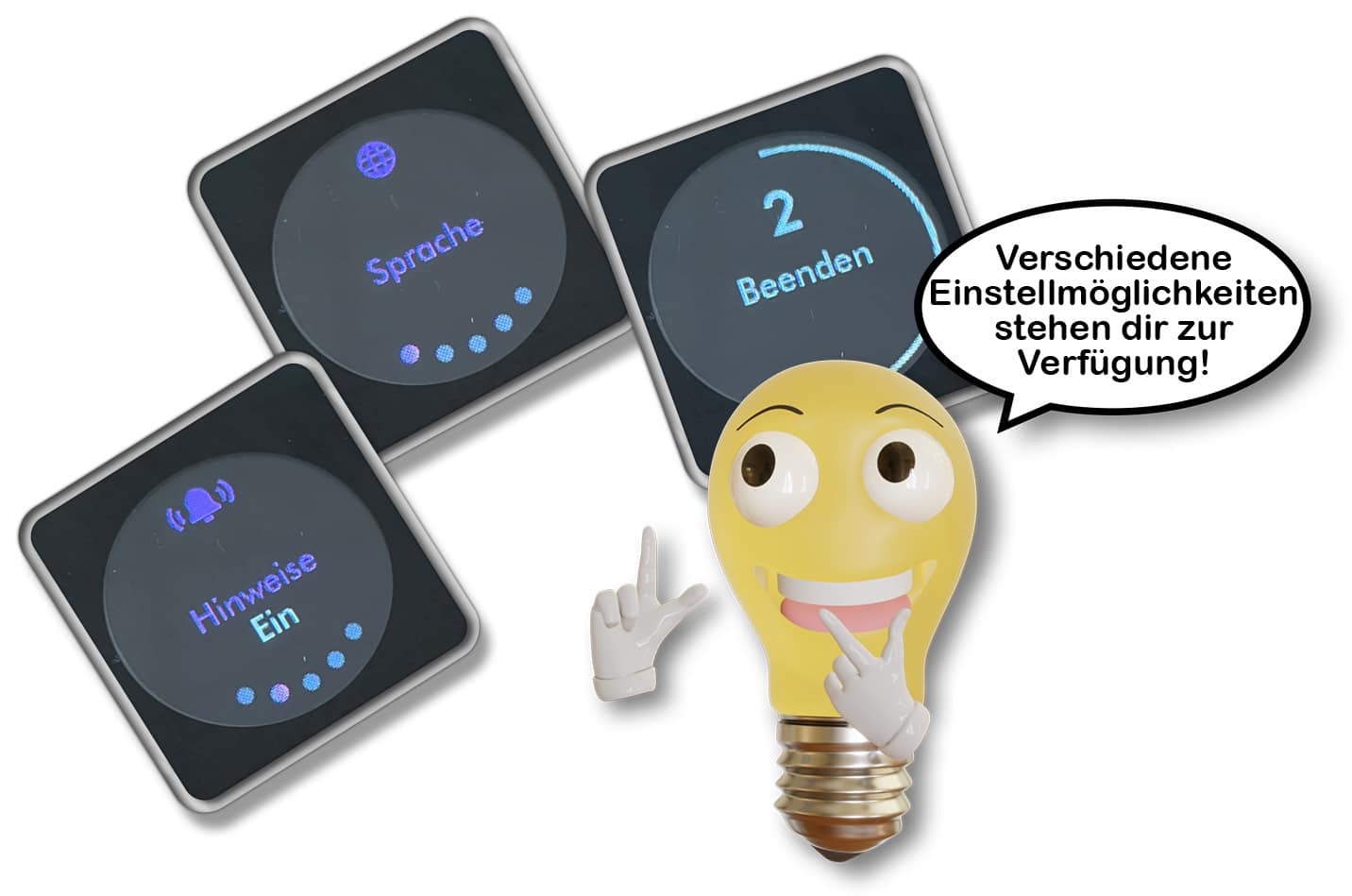 Dyson Gen5detect Absolute - Über das Menü kannst du individuelle Einstellungen vornehmen