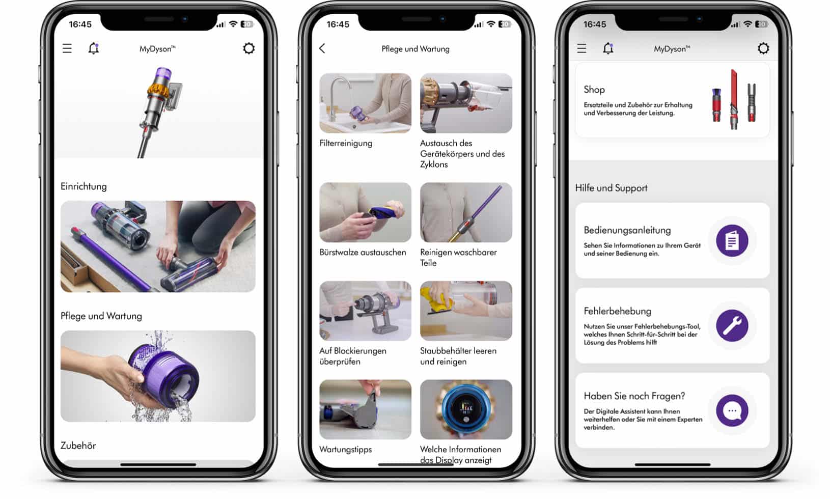 Dyson V15 detect Absolute - Die App bietet mehr Informationen als wirkliche Funktionen und ist in unseren Augen nicht notwendig.