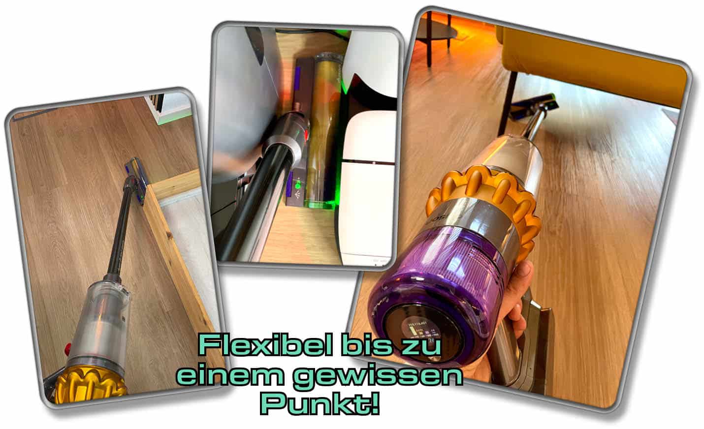 Dyson V15 detect Absolute - Die Flexibilität ist spitze, jedoch nur bis zu einem gewissen Punkt.