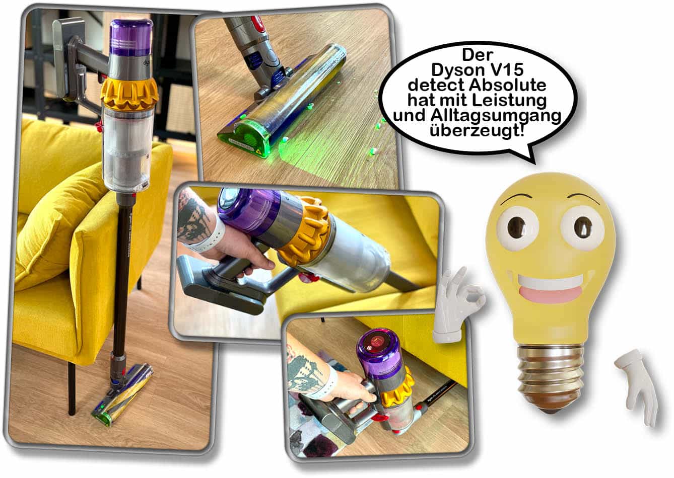 Dyson V15 detect Absolute - Unter Fazit des Tests. Der Akkusauger kann auf voller Linie überzeugen!
