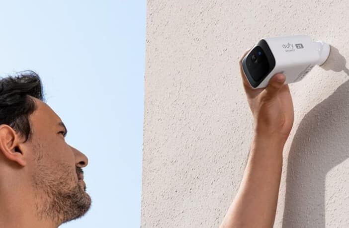 Die eufy Security SoloCam 220 hat ein verbautes Solarpanel für die Stromversorgung.