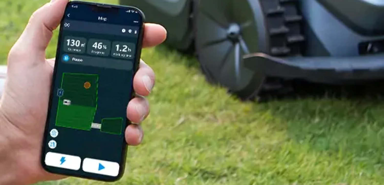 Mittels App lässt sich der Hookii Neomow X steuern