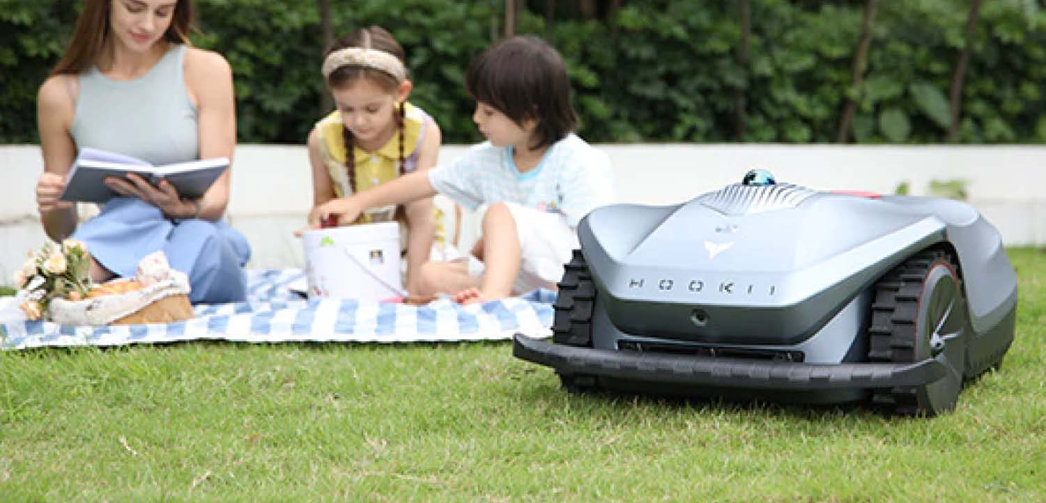 Der Hookii Neomow X arbeitet ohne Begrenzungsdraht