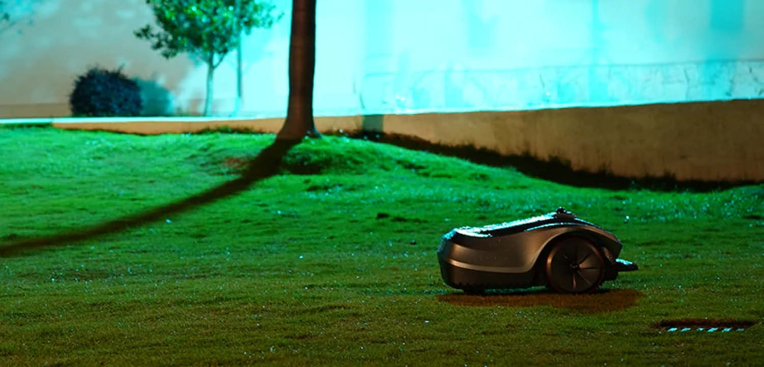 Keine Arbeit mit dem Einrichten des Mähbereichs. 