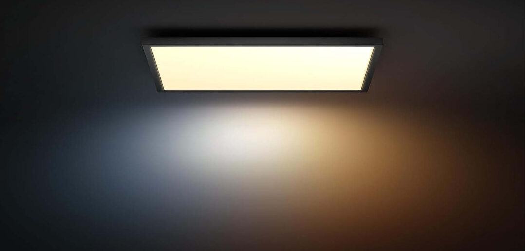 Philips Hue White Ambiance Aurelle Panelleuchte mit schwarzem Rand