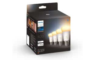 Philips Hue White Ambiance E27 4er-Pack bei Amazon für 39,99 € im Angebot!