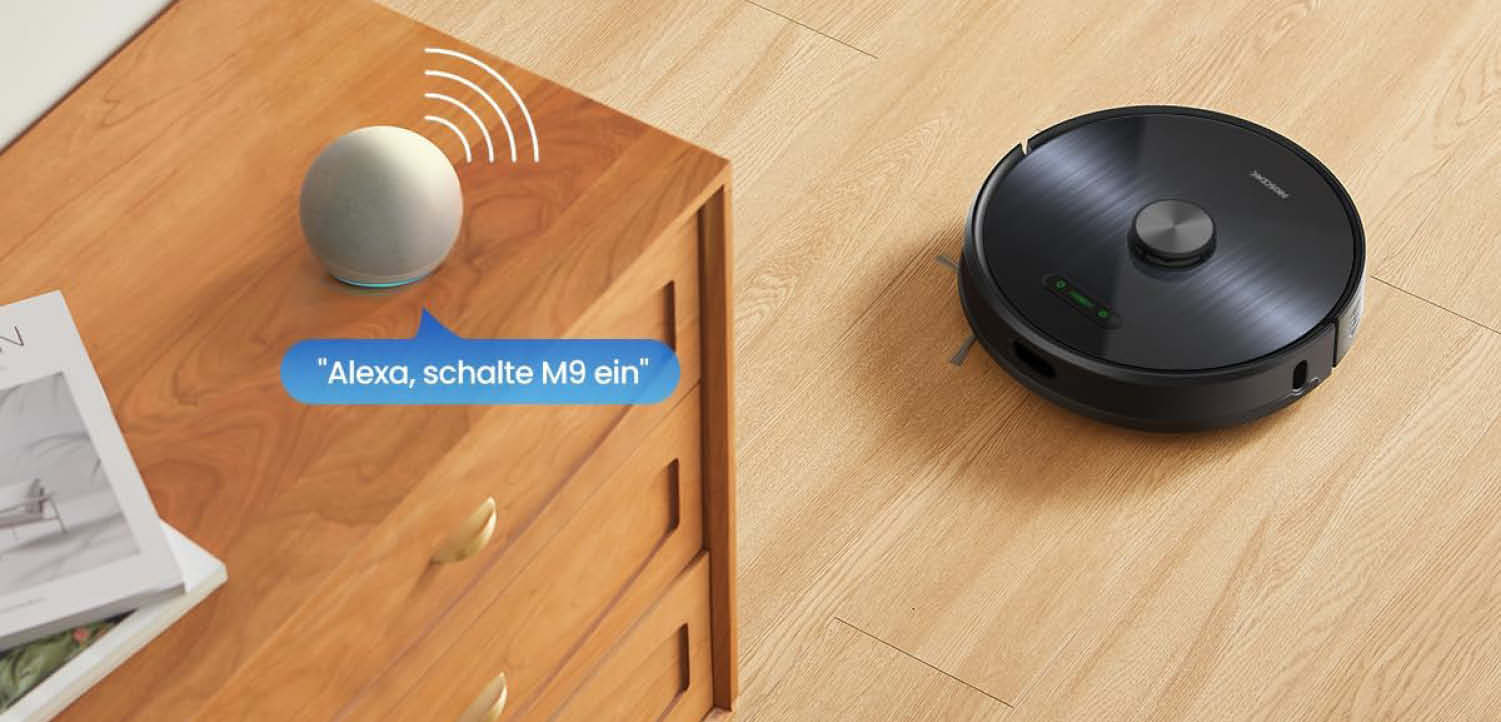 Auch per Sprache kann er gesteuert werden