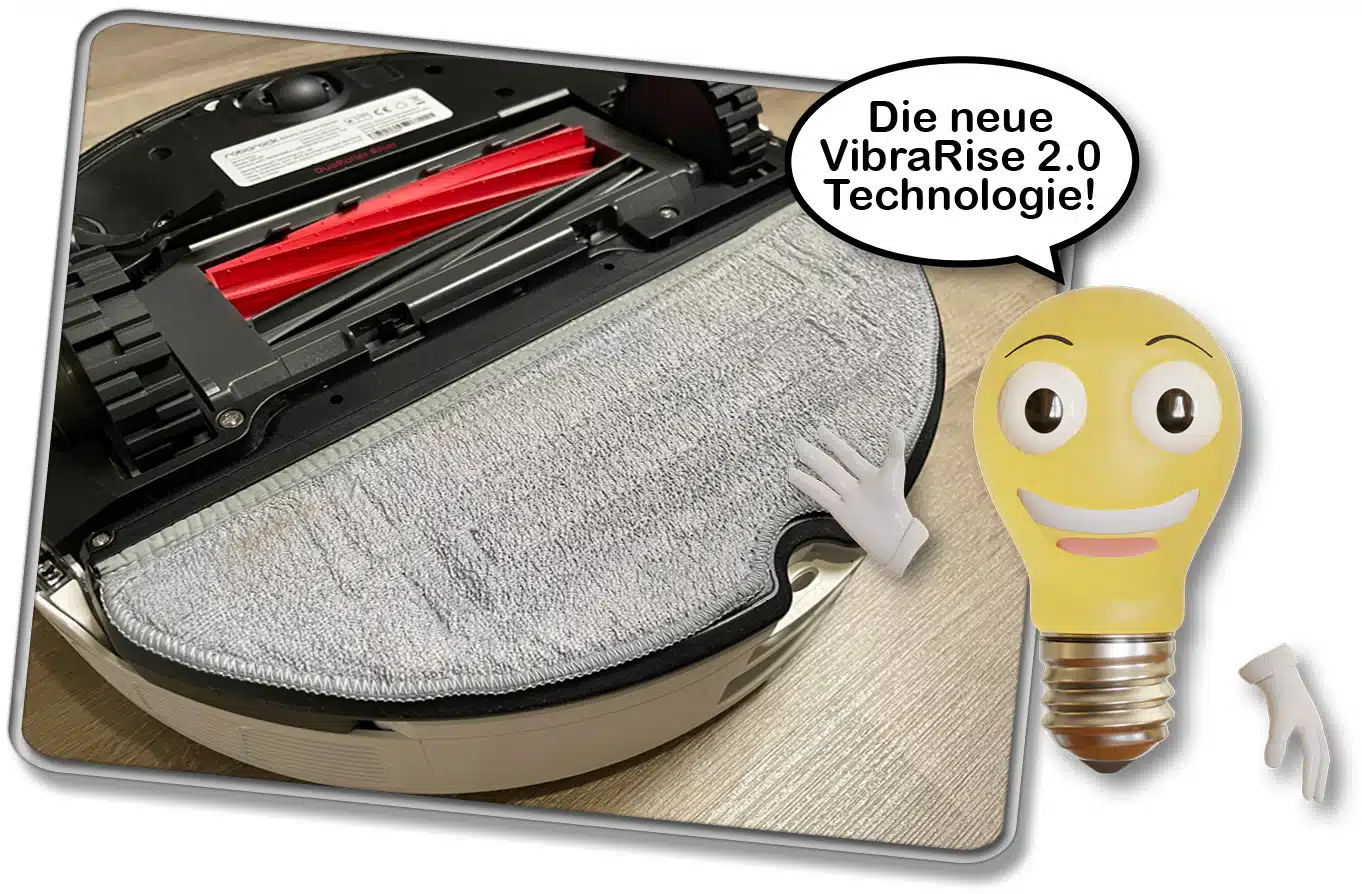 Roborock S8 Pro Ultra - Das ist die neue VibraRise 2.0 Wischtechnologie, mit dem doppelten Vibrationsmodul!