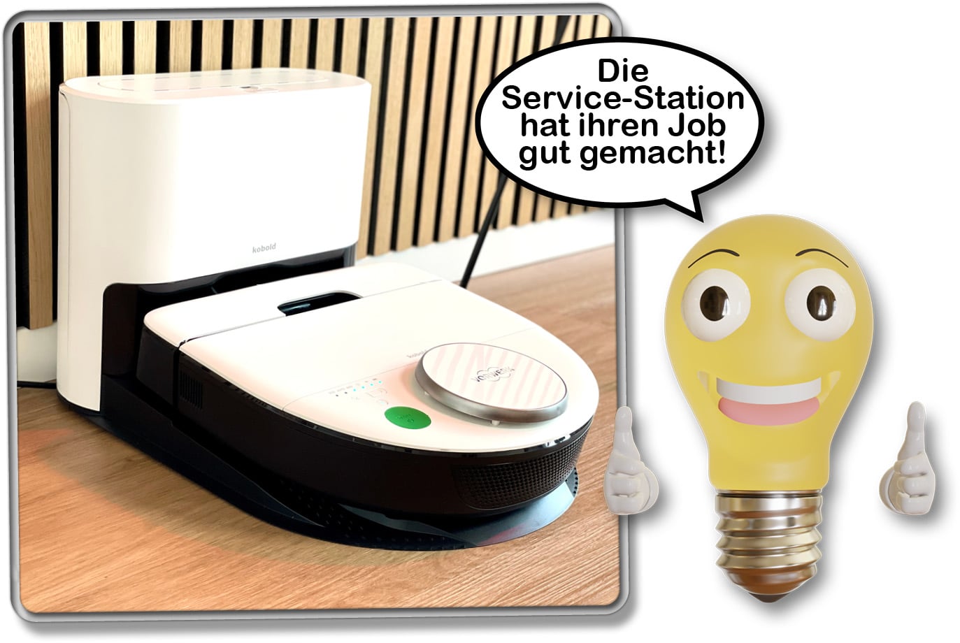 Die Service-Station des Kobold VR7 hat hingegen einen guten Job erledigt!