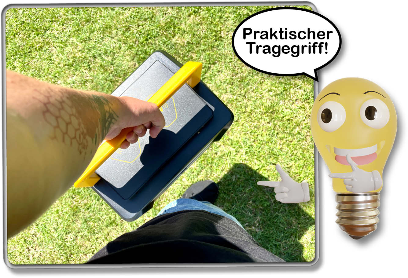 AlphaESS BlackBee1000 - Kompakt, leicht und mit Tragegriff. Ideal für den unkomplizierten Transport