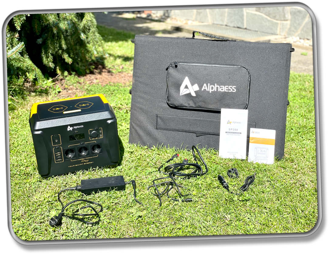 AlphaESS BlackBee1000 - Uns wurde die PowerStation samt Solarpanel für diesen Test zur Verfügung gestellt