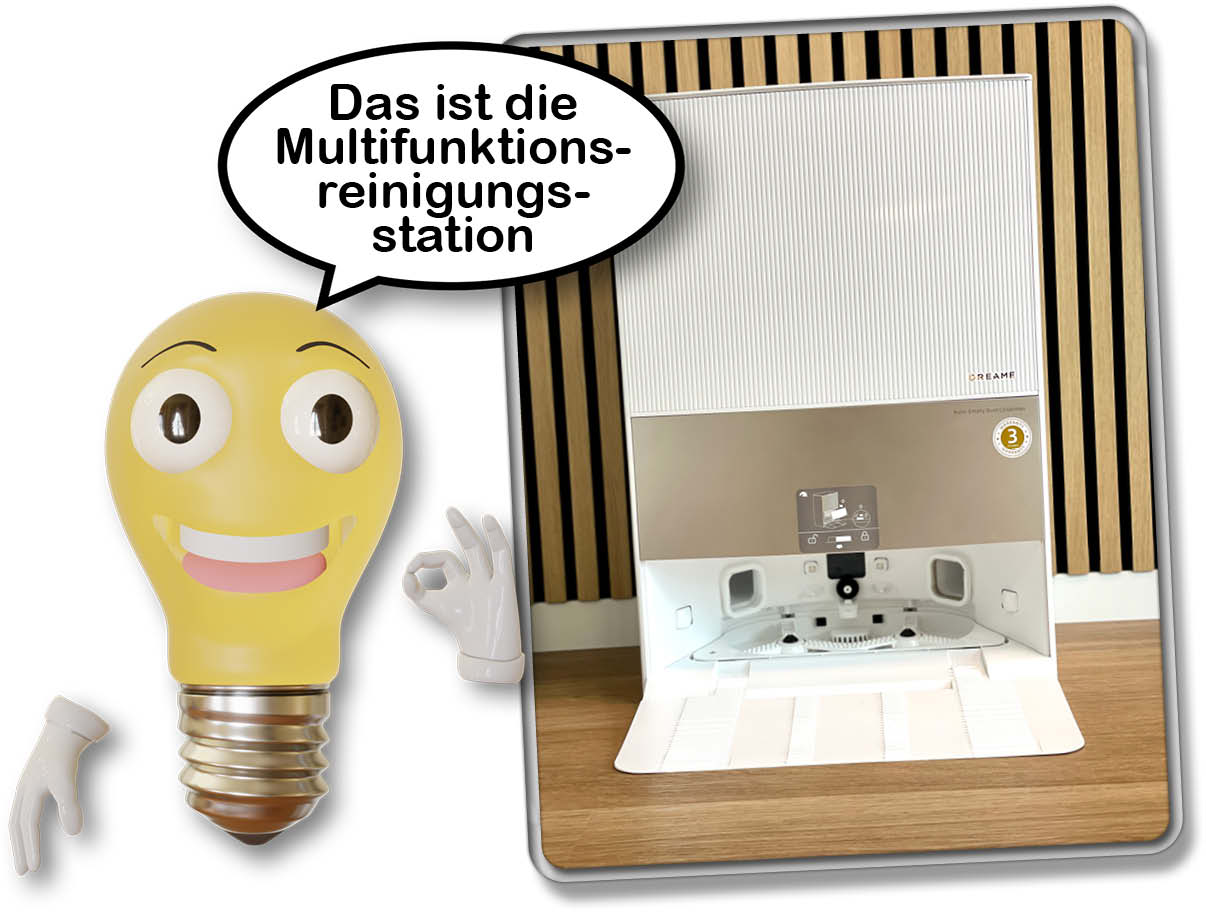 Der Dreame L20 Ultra hat eine vollumfängliche Reinigungsstation mit dabei!