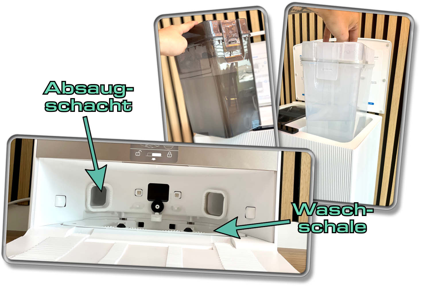 Die Wassertanks des Dreame L20 Ultra fassen rund 4,5 Liter