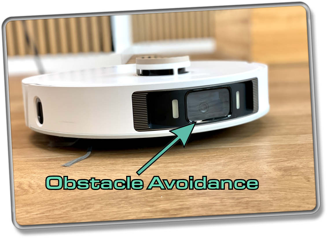 Dreame L20 Ultra - Auf der Front thront die überaus empfindlich eingestellte Hinderniserkennungstechnologie