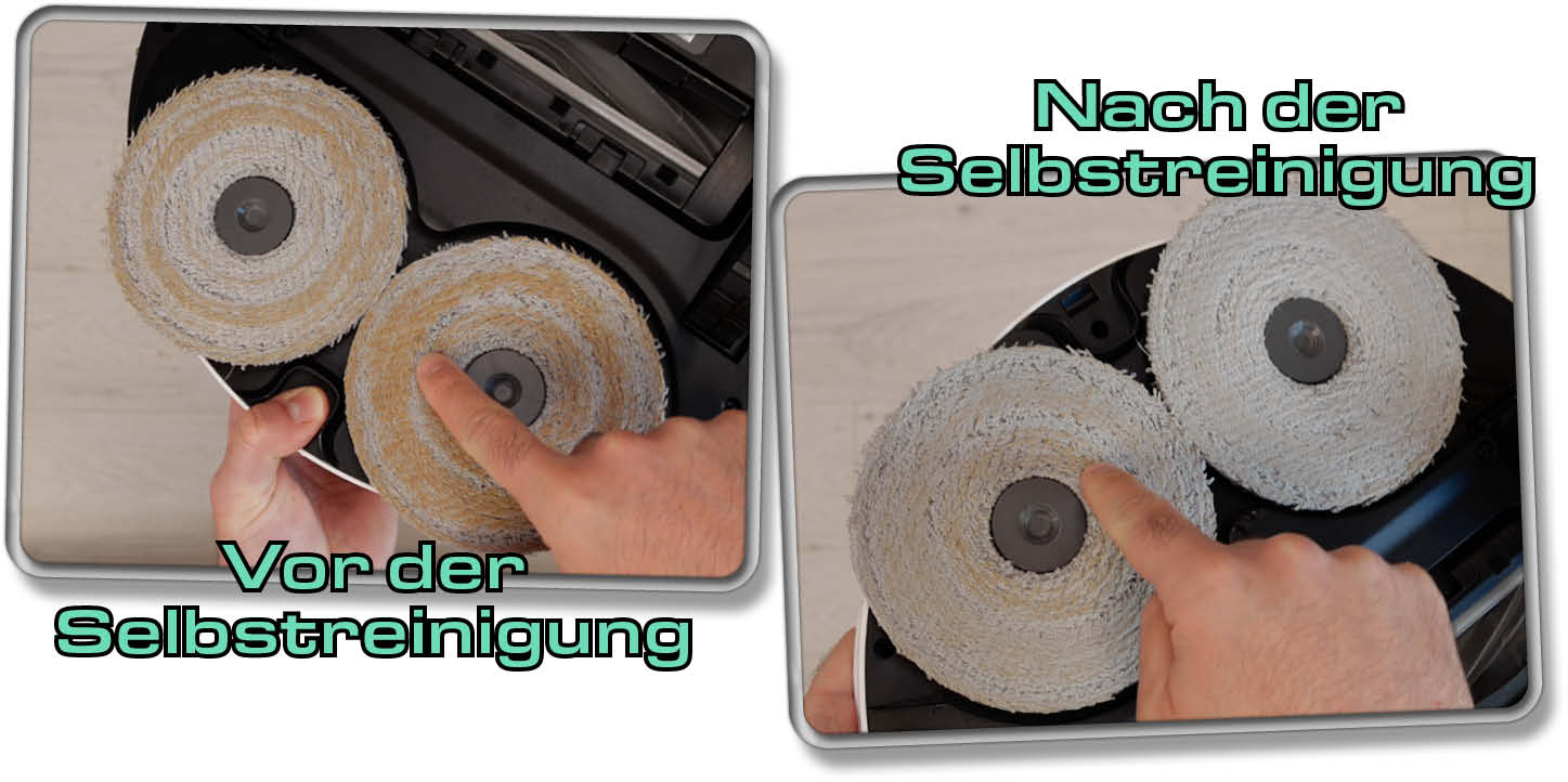 Dreame L20 Ultra - Hier sieht man, wie gut die Selbstreinigung in der Station funktioniert