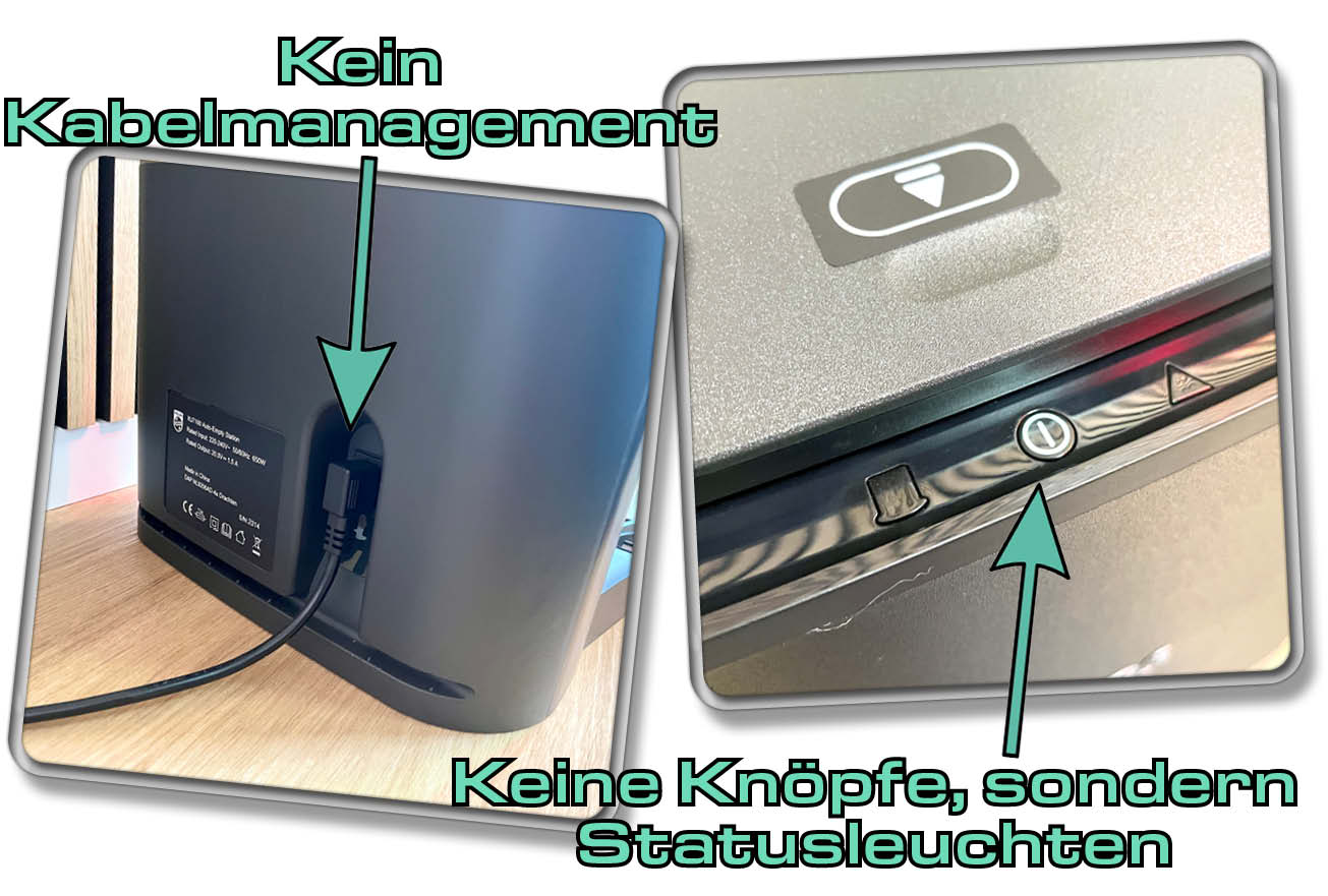Philips HomeRun 7000 Series Aqua - Am Kabelmanagement hat man wohl gespart